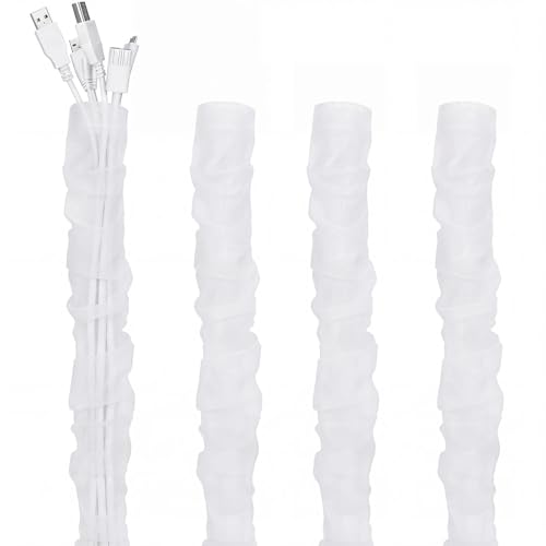 Image of 9 ft Fabric Cord Cover for Lamps Chandelier, Decorative Organza Fabric Cord Cover for Wires Fabrics Cable Sleeve TV Computer Phone Charger Lamps Home & Office Cable Management