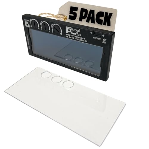 Image of Ridge Products 5 Pack Adjustable Clear Lenses | Clear Lenses With Holes For Adjustable Welding Lenses | Allows You To Adjust Without Removing The Clear Lens