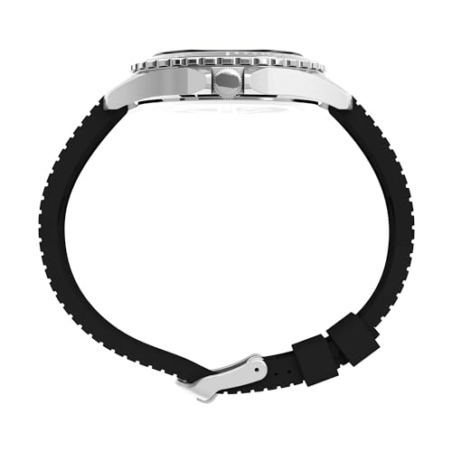 TIMEX Leather Men Blue Analog Dial Watch- Tw2U55700Uj, Bandcolor-Black - Image 2