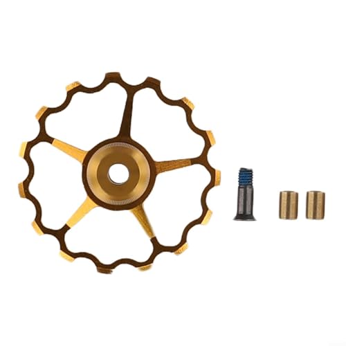Gdfnmogo 11 dientes para rueda jockey para carretera para bicicleta para desviador trasero de bicicleta, polea de aluminio 11/13/15T con rodamientos de acero sellados, impermeable y antipolvo (negro