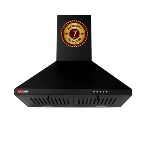 Ardnib 60 cm 1200 m³/hr Wall Mounted Kitchen Chimney (BEETA BK 60, Baffle Filter, Push Button,...