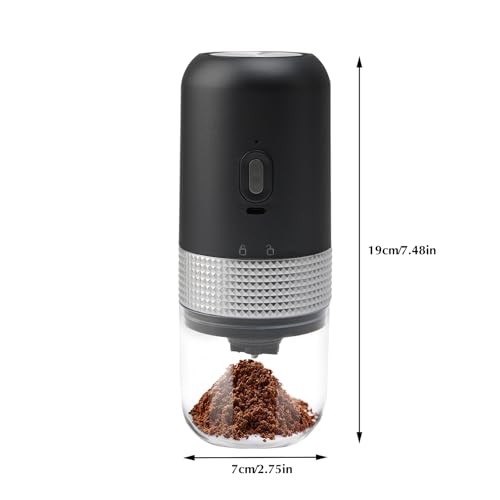 Moulin à café électrique portable avec meule céramique et réglages multiples - 6