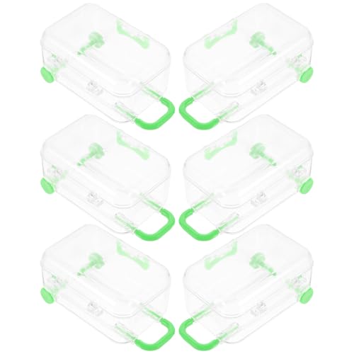 MOKKHNB 12個 透明チュアスーツケースキャンディーボックス 耐久プラスチック製 結婚式好意ボックス パーティー記念品 ウェディングシャワ