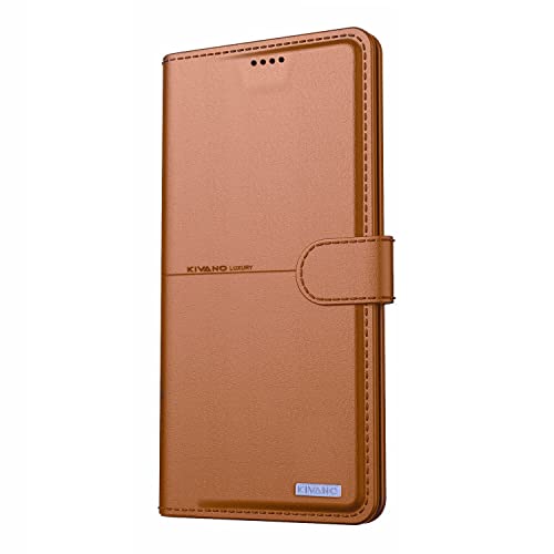 Image of KIVANO Compatible with Vivo T1 5G / Vivo Y75 5G / iQOO Z6 5G Flip Cover | Leather Finish | Inside Pockets & Inbuilt Stand | Shockproof Wallet Style Magnetic Closure Back Cover Case