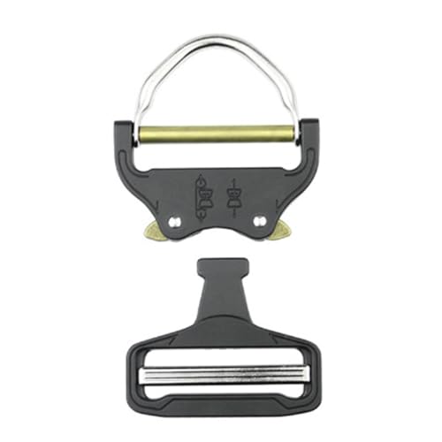 zwxqe Metal Buckle, 50mm HeavyHardware, Sturdy Quick-Release Clip, Rust-Resistant,Alloy, Secure Fastening Mechanism, Ideal for Dog Collars, Rucksacks, Belts, Holsters, and Hunting Gear