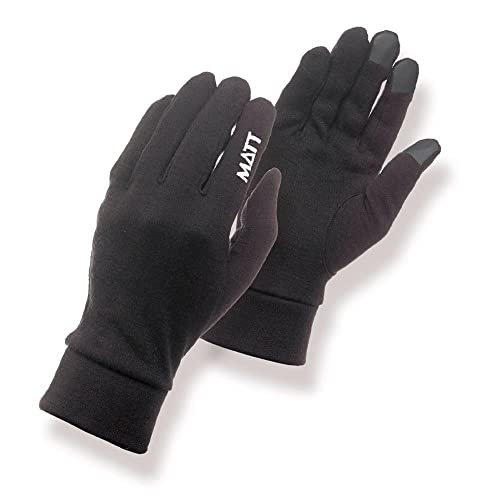 Guante lana fino térmico Matt Inner Merino Touch unisex adulto negro