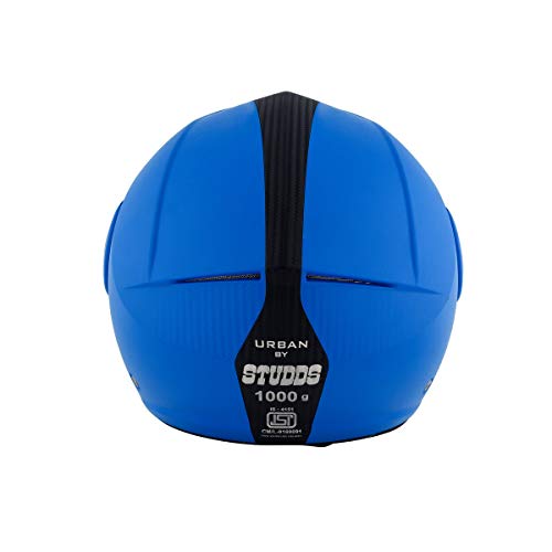Image of Studds Urban O /F Helmet Blue /Bk Strip(L)