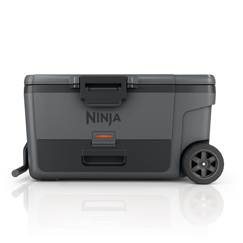 Image of Ninja FrostVault | 65qt Wheeled Cooler with Cold Dry Zone | Integrated Fridge-Temp Dry Storage Drawer | Premium Heavy-Duty Insulated Cooler | Keeps Ice for Days | Charcoal Gray | FB265CG