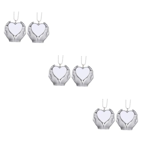 Pendentif décoratif en métal silver pour embellir le rétroviseur - 2