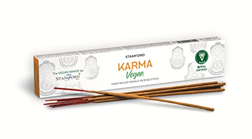 Giftbrit-Stamford 90 Sticks Vegan Karma Hand Rolled Masala Incense Sticks Ideal For Meditation, Spiritual Healing, Prayers, Aromatherapy #TOP2