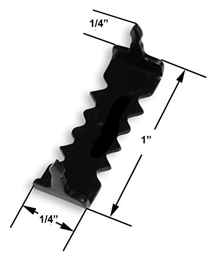 Image of Premium Quality Steel 1 inch No Nail Sawtooth Picture Hangers - Black Oxide 10-Pack