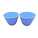 BONEW 2PCS Flexible Rubber Mixing Bowl +2 Spatulas Dental PVC Rubber Mixing Bowl for Alginate and Plaster Materials