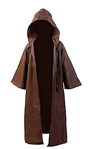 Fuman Kenobi Jedi Túnica Cosplay Deluxe SW capa con capucha para disfraz de Halloween unisex Cover