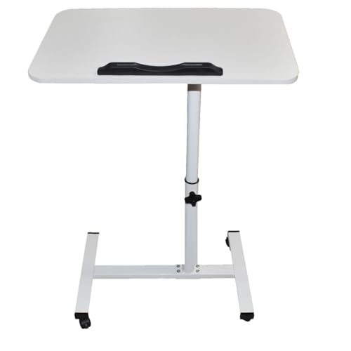 TUICARE Mesa para cama de hospital, mesa de laptop para cama, sillón reclinable y sofá, mesa de computadora para cama y mesita de noche de hospital, mesa de bandeja de hospital ajustable con ruedas