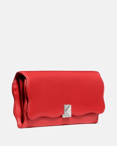 Image of kate spade new york Deco Wavy Smooth Leather Large Flap Wallet