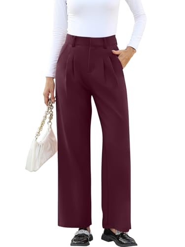 Image of NIMIN High Waisted Work Pants for Women Business Casual Outfits 2026 Office Dress Pants Trousers with Pockets