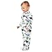 Emelivor Whales Dolphins White Baby One-Piece Newborn Pajamas Cotton Infant Footed Pjs for Girls Boys
