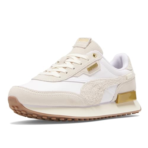 PUMA Womens Future Rider Peb Lace Up Sneakers Shoes Casual - Beige, White2