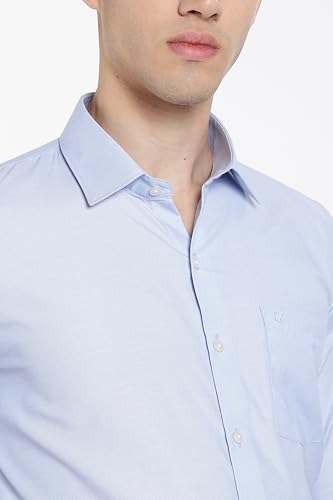 Image of Men's Solid Formal Shirt | Premium Cotton Rich Full Sleeves Shirt | Comfort Fit Office Wear Shirt with Single Chest Pocket | Stylish Casual & Formal Shirt for Men