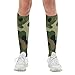 Meaudiwes Soft Travel Knee High Stockings, Fashion Dress Decor Socks, Sport Baseball Compression Socks Cool Green Camo Army Camouflage