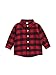 Toddler Baby Boy Girl Plaid Button Down Camicia, Camicetta Scozzese Rossa Allentata Casual a Maniche Lunghe Top a Tunica Abiti Natalizi per Bambini (A Rosso, 3-4 Years)