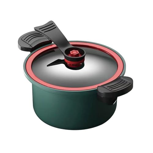 PANGBOER Ollas de cocción lenta a presión, antiadherentes, prácticas, antiadherentes, utensilios de cocina de hierro grueso, accesorios de cocina, ollas a presión gruesas