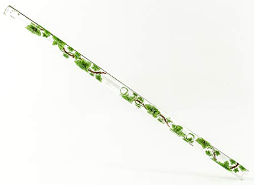 HALL クリスタルフルートC菅 Poppy 花柄デザイン HALL クリスタル