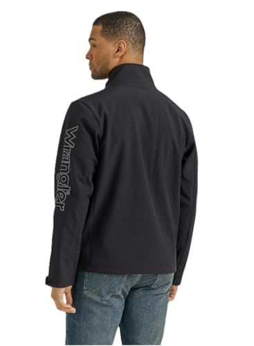 Wrangler Men's Black Logo Trail Jacket2