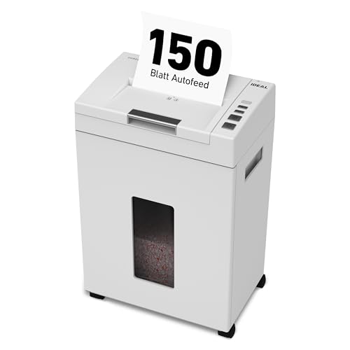 Autofeed Aktenvernichter IDEAL Shredcat 8291, 150 Blatt...