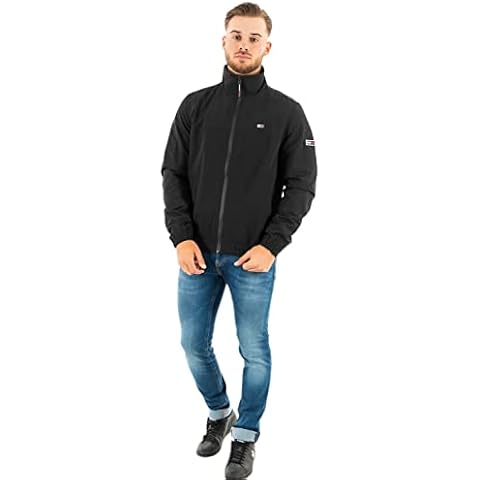 Tommy Jeans Herren Jacke TJM Essential Übergangsjacke, Schwarz (Black), XXL Cover