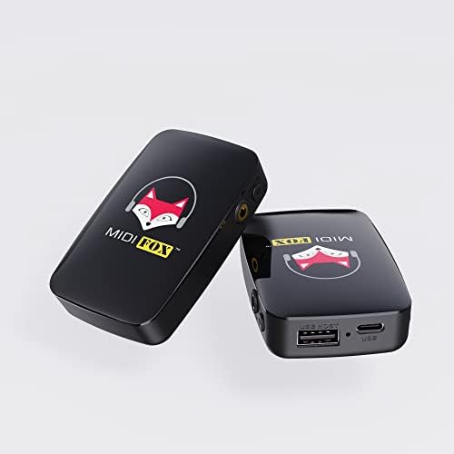 Wireless MIDI Adapter with USB MIDI Interface 3.5 Audio Interface USB Type-C Interface 5-PIN DIN MIDI to 3.5 MIDI Cable for Synthesizer EWI Digital Piano Keyboard MacOS iOS Windows