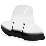 HECASA ATV Windshield Compatible with Polaris Arctic Cat Honda Yamaha Can-Am Kawasaki Harley Motorcycle Windscreen W/Hand-Guard