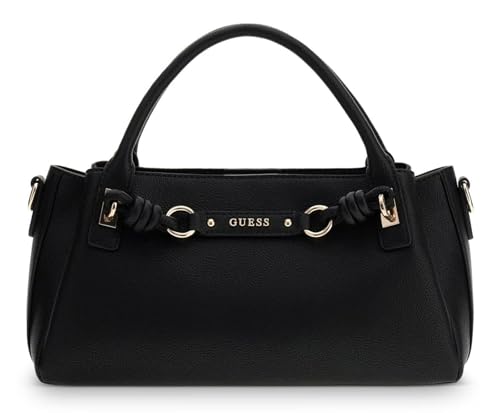 Sac Camelia 3 Comp Satchel Black de GUESS : élégant sac à épaule et main noir