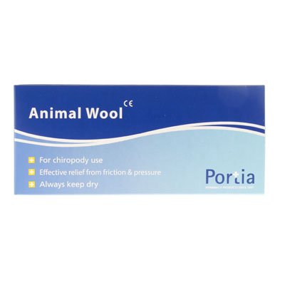 Portia Animal Wool For Chiropody Use.