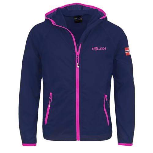 Trollkids Kids Fjell Running Jacket 152, Navy/pink – Ansicht 1
