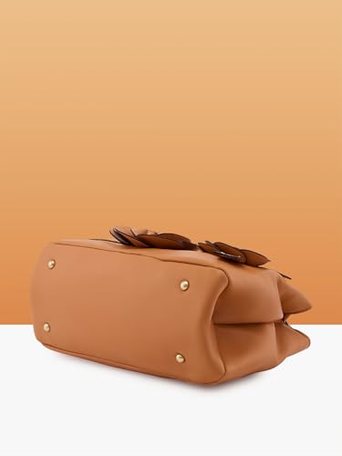 Image of Caprese Bloom Satchel Small Bag for Women with Adjustable & Detachable Strap|Versatile Shoulder, Crossbody & Handheld Bag for Work, Travel, and Everyday Use, Spacious with Multiple Compartments