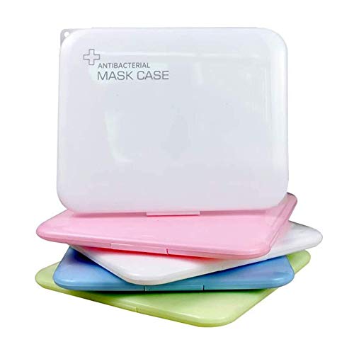 Preisvergleich Produktbild Tragbare Mundschutz M-a-ske-Aufbewahrungstasche, StaubMundschutz-Aufbewahrungsbox zur Vermeidung von Mundschutzverschmutzung 1 Packung (Blau)