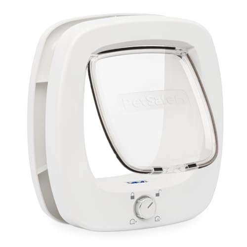 PetSafe - Chatière Grande - Porte pour Animaux Intérieure et Extérieure - 4 Options de Fermeture et Volet Douce - pour Chats et Petits Chiens