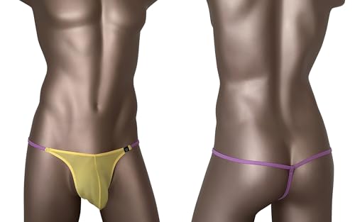 Men's Sexy Breathable Silky texture G-Strings Low Waisted Thong Bulge Pouch Underwear2