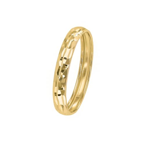 Bague alliance en or femme Lucchetta anneau brillant diamanté mesure 10-22