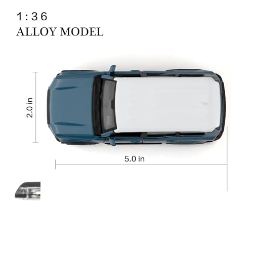 Modelo a escala 1:36 Toyota Land Cruiser diecast miniatura 4