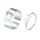 anillos matrimonio civil Los anillos de mariposa están hechos de material de alta calidad. Los materiales del anillo son cuidadosamente seleccionados. No te preocupes por la decoloración, el deslustre y la rotura.
