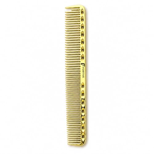 Image of Professional 7 Inch Alminium Metal Hair Cutting & Styling Comb - Gold