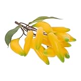 TOYANDONA Künstlicher Bananenstrauß Realistisch Gestaltetes Plastik Obst Deko für Zuhause Obstladen Fotorequisiten Tropische Deko Lebensechte Farbige Bananenattrappe