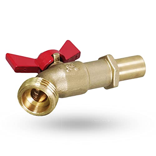 Image of Midline Valve Brass Extended Street Hose Bib Boiler Drain, 1 /2'' SWT /Press, (5 Pack)