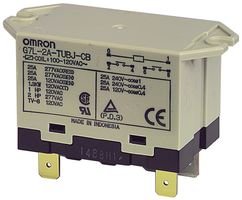 OMRON Industrial Automation G7L-2A-TUB-CB-AC100/120 Power Relay DPST-NO 120VAC, 25A, Bracket