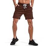 AMY COULEE Mens Athletic Workout Shorts 5.5" Cotton Casual Shorts Elastic Waist Joggers Sports Sweat Shorts - Image 2