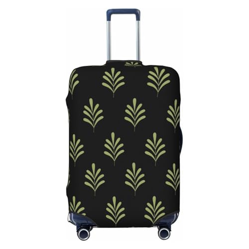 Grass Plant Illustration Suitcase Cover Luggage Cover Protector Travel Suitcase Cover Fits 18-32 Inch Luggage