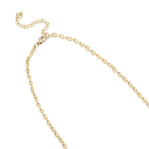 Image of SOHI Contemporary Necklace for Women and Girls, Necklace with Chain detailing for women, Statement jewellery, Fashion Jewellery for women, Imitation, ladies