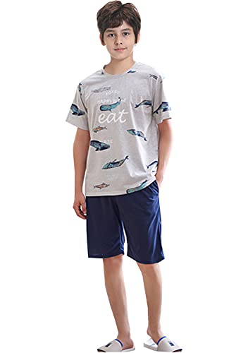 BYX SweetLeisure Big Boys Pajamas 2 Piece Cotton PJS Cute Cartoon Sleepwear 6-17 Years